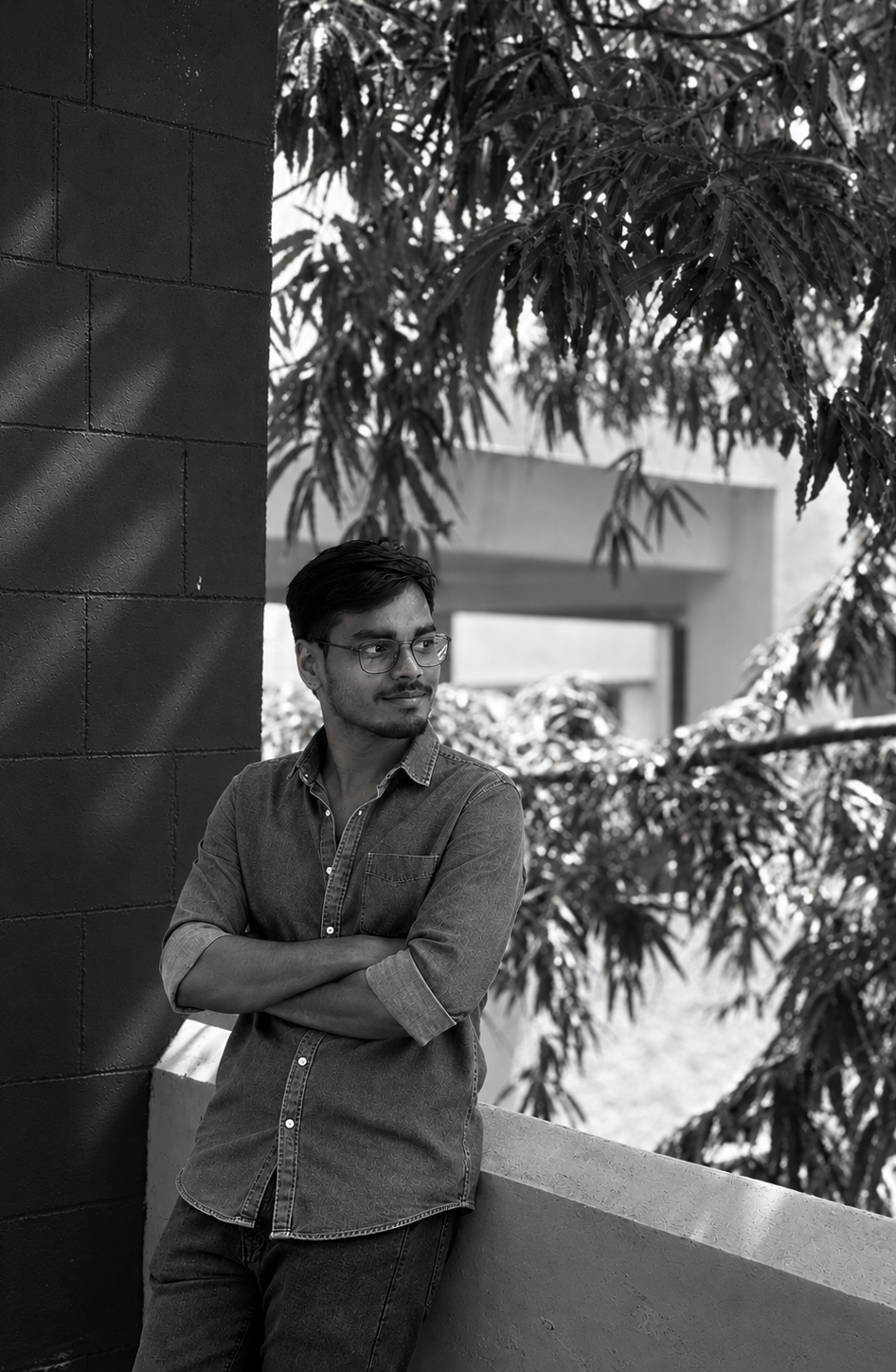 Yogesh candid moment outdoors
